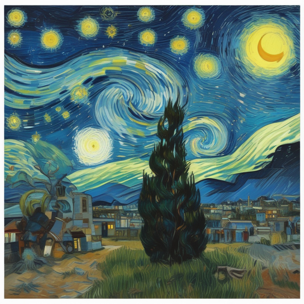 The Starry Night by Vincent van Gogh